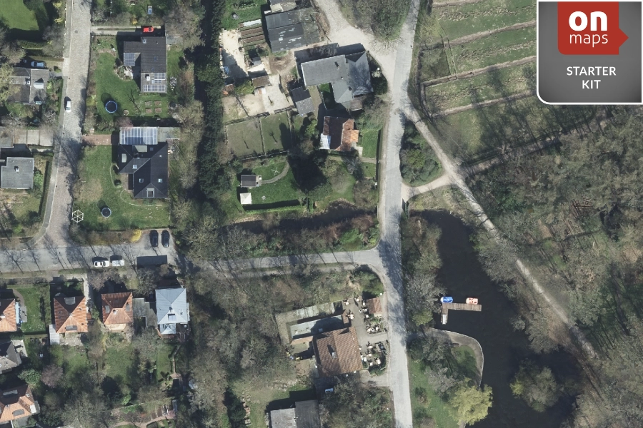 Beispiel-Luftbild aus dem onmaps StarterKit Kommunal